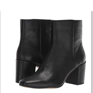 Splendid Black Leather Ankle Booties